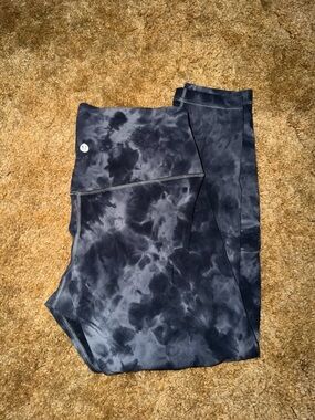 Lululemon Tie-Dye Black/Charcoal Leggings
